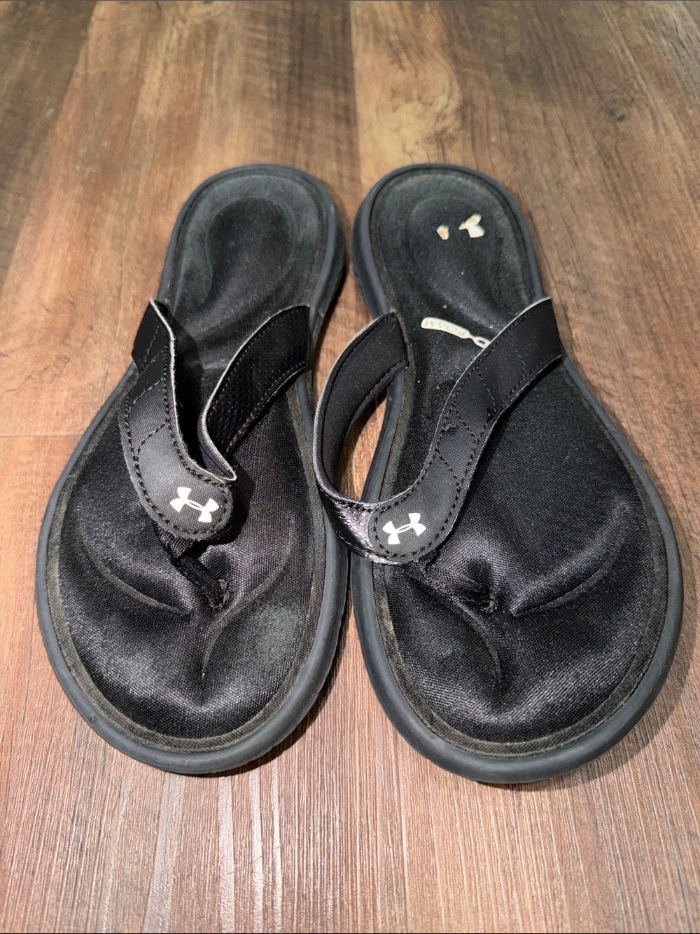Womens Under Armour 4D Memory Foam Flip flops - Black - Size 7.5/8